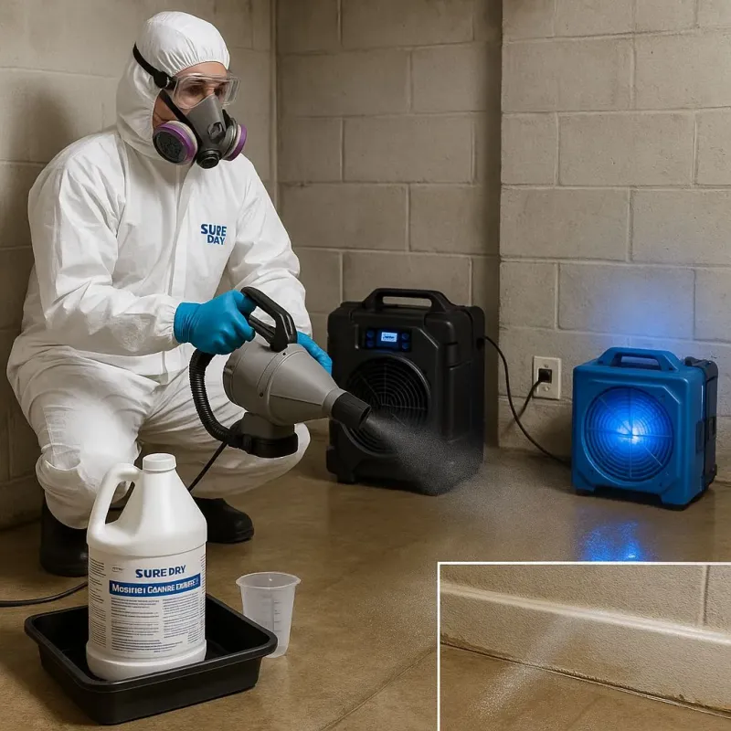 Sanitization and Odor Removal process in Onslow County, NC